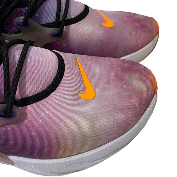 Nike Womens React Presto Galaxy-Themed Athletic Shoes Size 9 Purple & Orange - Picture 4 of 8